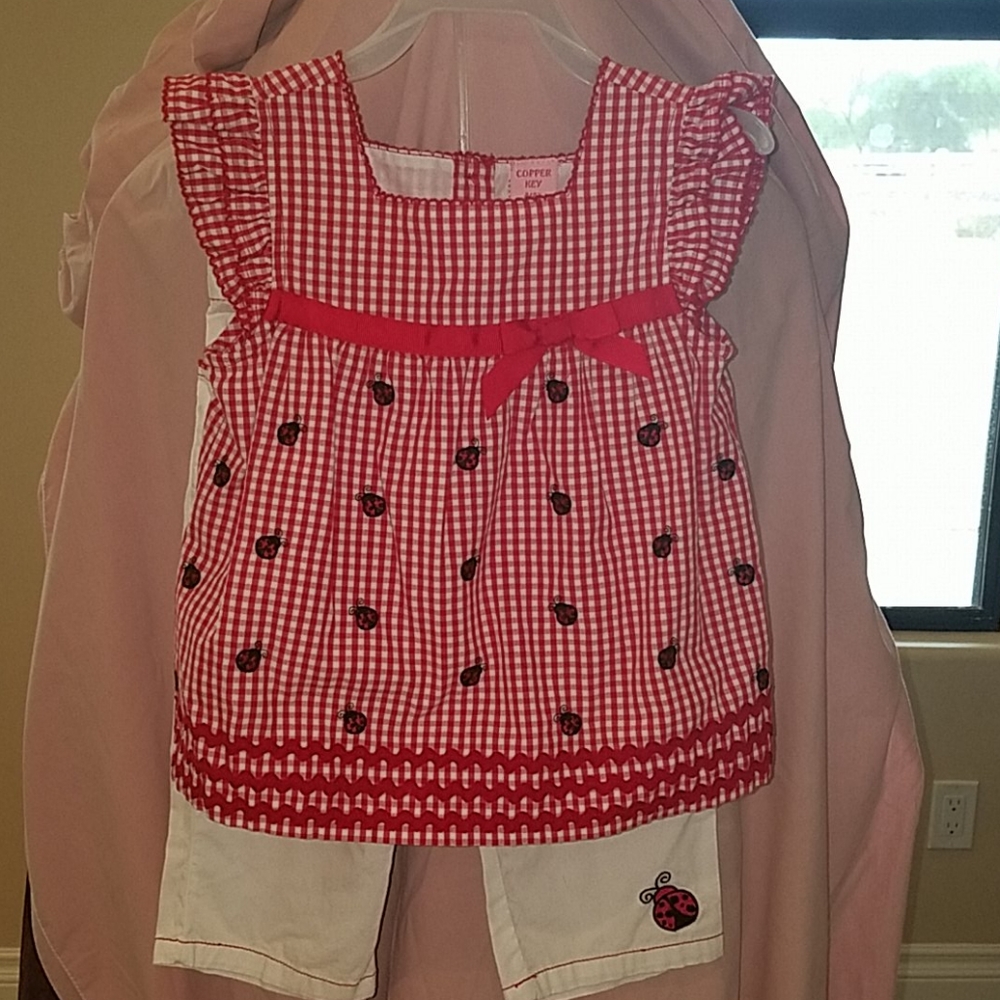 Copper Key  capri set girls size 4T